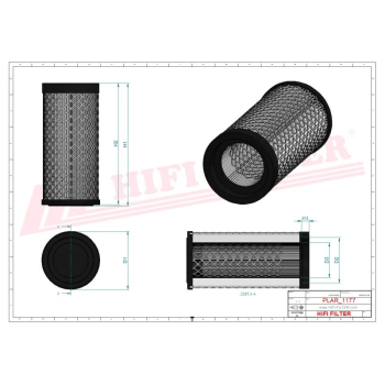 Filtr powietrza BOBCAT DOOSAN DAEWOO 6698057