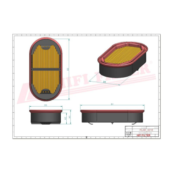 Filtr powietrza CATERPILLAR CLAAS DIECI BOBCAT 2525002 BHC5059 001094006 1094006 0001094006 7700077179