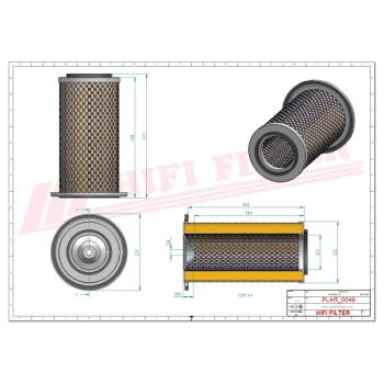 Filtr powietrza DOOSAN DAEWOO 7258551 7596226 GA 1414