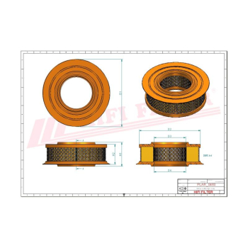 Filtr powietrza IMER TURBOSOL MDA 2618 MDA2618 WAI 10109