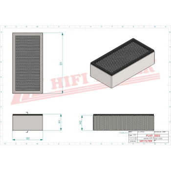 Filtr kabinowy KUBOTA CARRARO 45305061 W23170-1440