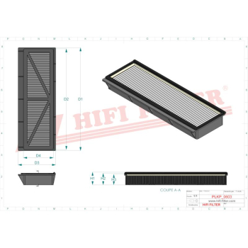 Filtr kabinowy SDLG LIUGONG 29350010491 2935001049