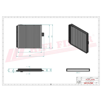 Filtr kabinowy HITACHI CATERPILLAR 2931137 5460006 293-1137 546-0006 263G6-73191LHE