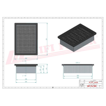 Filtr kabinowy BOBCAT MASSEY FERGUSON 3970204M1 7146967