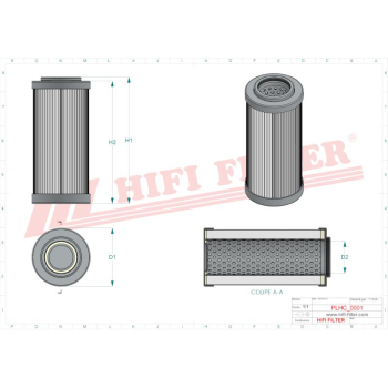 Filtr hydrauliczny MASSEY FERGUSON AUDUREAU WHY 5758 WHY5758 VPJ 4517