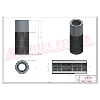 Filtr hydrauliczny HITACHI DOOSAN DAEWOO KOBELCO A810220 HITACHI A810220HITACHI WHE 23924