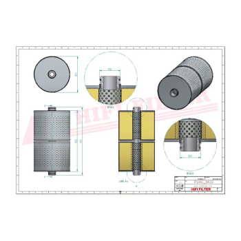 Filtr hydrauliczny HITACHI 4185299