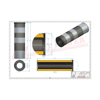 Filtr hydrauliczny HITACHI 4656609 4683331