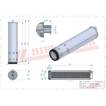 Filtr hydrauliczny SANY XGMA XCG ZOOMLION B222100000457 PO-CO-01-01040A 60082693 65B0088 EF-124A