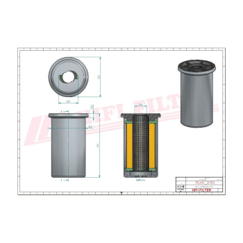 Filtr hydrauliczny BENFORD JCB 32/907501 800557