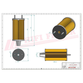 Filtr paliwa YANMAR WACKER AMMANN BOMAG 114250-55122 114250-55121 114239-55130 114250-55120 05744123 0217895 0095950 95950 2-80199195