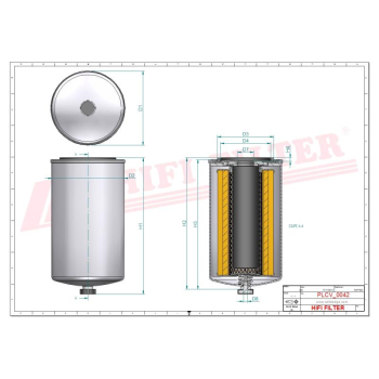 Filtr paliwa z sepatorem wody KIOTI F6800-16111 EH15-0010A F680016411