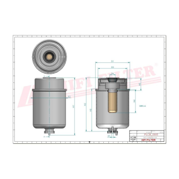 Filtr paliwa CATERPILLAR CASE JOHN DEERE 87800662 84477351 162000080845 533632 26830 V836862563 87840591 3533