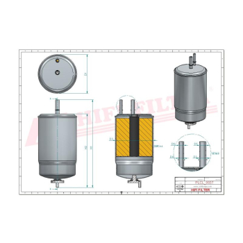 Filtr paliwa JCB THWAITES FOGO VOLVO VOE12750612 12750612 320/07394 320/07057 320/07155