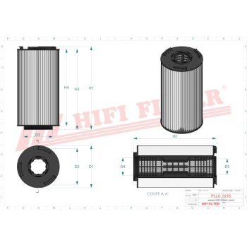 Filtr oleju VERVAET DAF 2151728 2234788PE 2047411PE 2047542 2047542PE 2234788 2151728PE 2047411