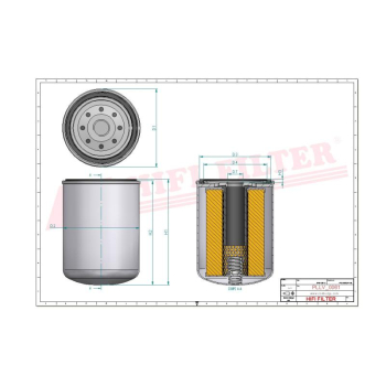 Filtr oleju KOMATSU 6134-51-5120 6134-51-5121