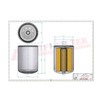 Filtr oleju DOOSAN DAEWOO 65.05510-5012A 65.05510-5017 95.05510-5020 65.05510-5020B 400508-00006 2474-9052A 400508-00094 400404-00144 65.05510-5020A 6