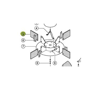 Łopatka 170x127x9 0005517490