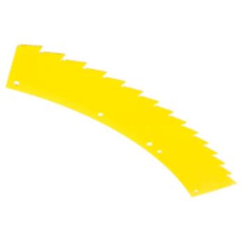 Nóż sieczkarni polowej do kukurydzy Kemper 720xR620x2,5 żółty LCA53030