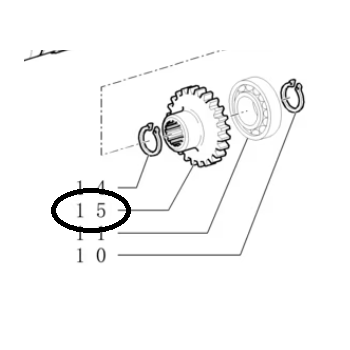 Koło zębate skrzyni 39Z 5181858