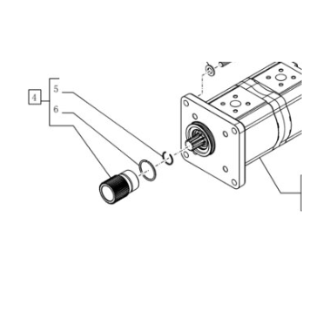 Tulejka zębata pompy hydraulicznej 87736196