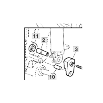 Sworzeń cylindra podnośnika L155063