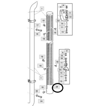 Obudowa rury wydechowej L170180