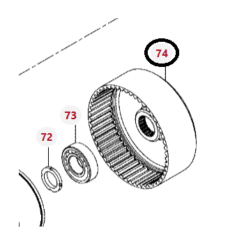 Koło zębate kosza V35555900 35555900