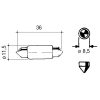 Żarówka 12V - 5W - C5W 621234m1 1121407 10857790 86616249 14149590 10863090 x671306000000 57m6274 e2nn13465ba