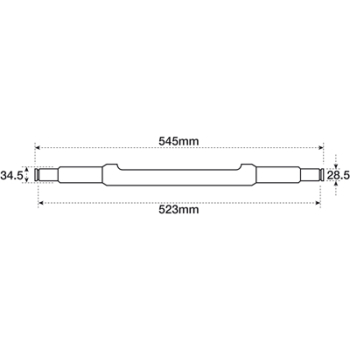 Górny wałek podnośnika 523mm 3033888M1 3042317m4